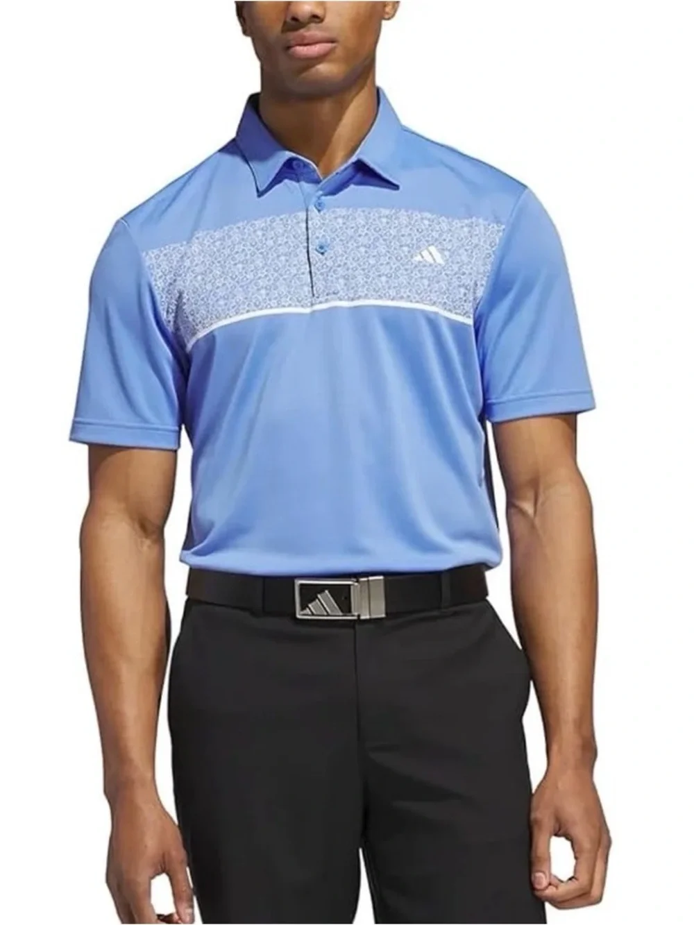 Adidas Men's XL Light Blue Golf Polo Shirt